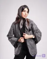 کت جلو مروارید موج و لمه دار مجلسی وارداتی زنانه