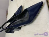 کفش زنانه نوک تیز ورنی چهارسانت