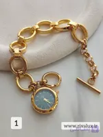 ساعت مچی زنانه مارک کورال CORAL قفل تی بند استیل