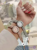 ساعت زنانه لوک ورد نگین‌ دار بند استیل