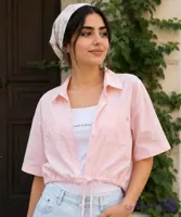 شومیز دو تیکه زنانه پری مدل گره‌ای