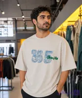 تیشرت نیمه آستین مردانه باکسی مدل 365