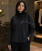شومیز آستین بلند زنانه کتان کد 2210