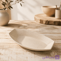 رولت‌خوری سرامیکی مات مدل قایقی