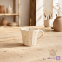 فنجان سرامیکی مات مدل شیاری
