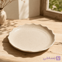 سینی سرامیکی کمانی طرح مات
