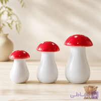 نمکدان سرامیکی مدل قارچ مجموعه سه عددی