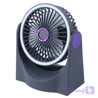 پنکه شارژی multi fan مدل رینگ لایت دار ظرفیت 1800 میلی آمپر ساعت