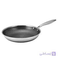ماهی تابه استیل هیبرید کف لیزری 26 سانت بیسمارک مدل BM625