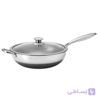 تابه ووک استیل هیبرید کف لیزری 28 سانت بیسمارک مدل BM627