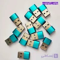 تبدیل Type-C به USB (تبدیل کابل 2 سر تایپ سی به یک سر USB) رنگ آبی
