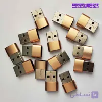 تبدیل Type-C به USB (تبدیل کابل 2 سر تایپ سی به یک سر USB) رنگ طلایی
