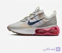 کفش پیاده‌روی و ورزشی زنانه نایکی مدل Nike Air Max Flyknit Racer (یا Air Max Bliss) رنگ کرم صورتی ‌