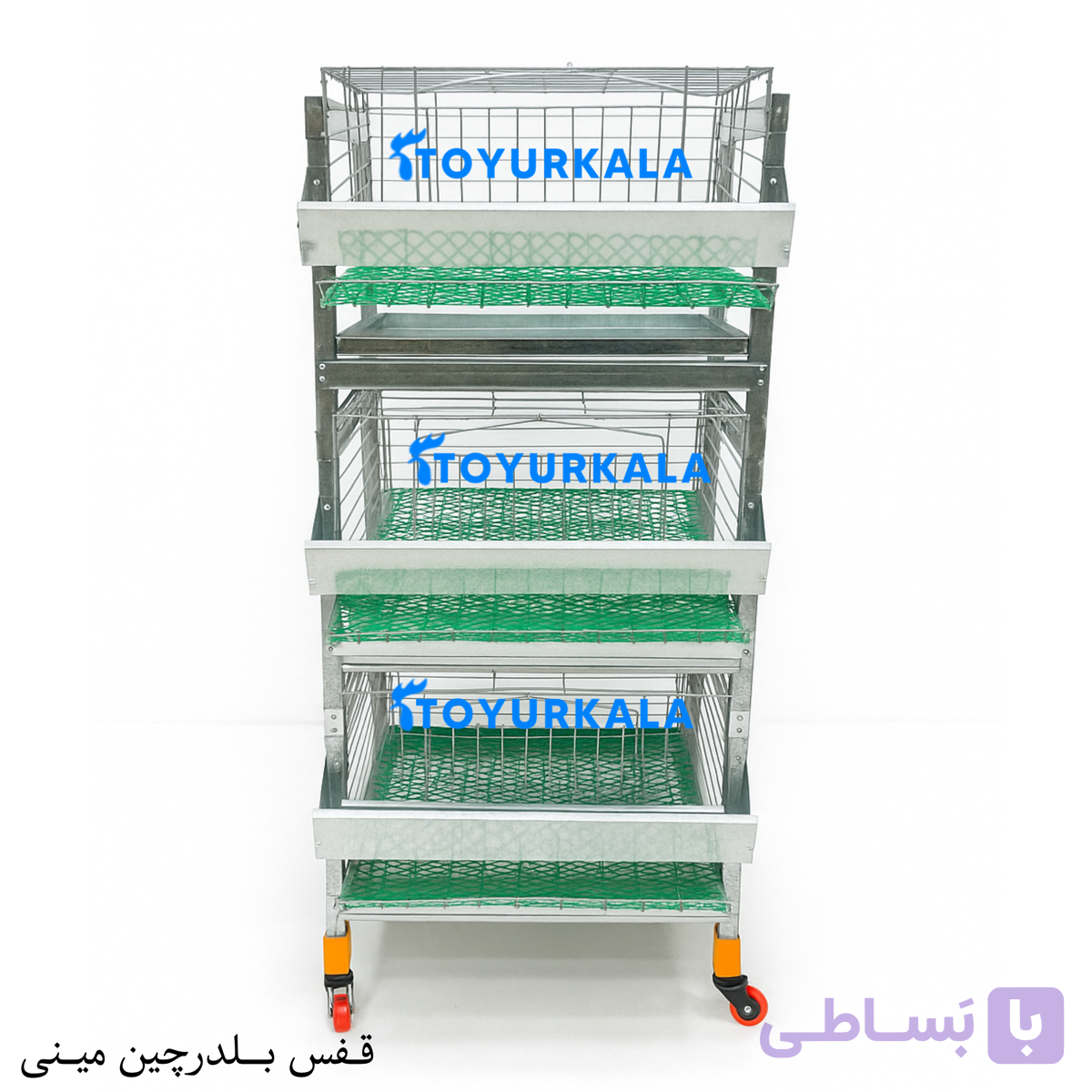 قفس بلدرچین تخمگذار 3 طبقه مینی