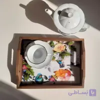 سینی پذیرایی تمام چوب روس