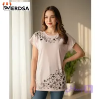 تیشرت سرخود زنانه راحتی بسیار زیبا با رنگ بندی مدل S10