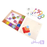 اسباب بازی چوبی آموزشی مونته سوری جعبه نقاشی Classic World مدل 8011