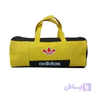 ساک ورزشی مشکی زرد adidas مدل 1185