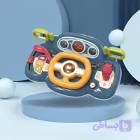 اسباب بازی فرمان موزیکال طرح ماشین رنگ آبی کد P CY7076B A