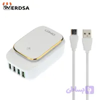 شارژر دیواری الدینیو مدل A4405 به همراه کابل تبدیل microUSB