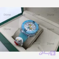 ساعت بچگانه هلو کیتی اسپینر دار آبی