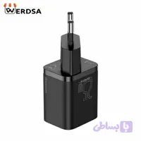 شارژر دیواری باسئوس Quick Charger 25W به همراه کابل تبدیل usb-c