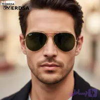 عینک مردانه ری‌بن RB3025 کد 1490 با شیشه سبز لاکچری