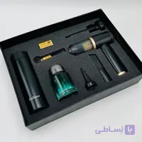 پک هدیه خودرویی CB95 | ست ۴ تکه لاکچری جارو شارژی و فلاسک