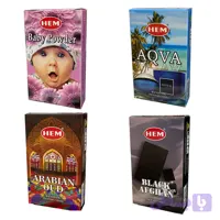 عود هم مدل آبشاری رایحه پودر بچه و آکوا و بلک افغان و عربی 4 بسته 10 عددی (کد 8JAZO)