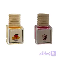 خوشبوکننده خودرو مدل انبه و دسته گل حجم 10 میلی لیتر مجموعه 2 عددی