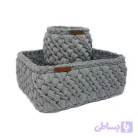 سبد قلاب بافی تریکو کد 015 مجموعه 2 عددی