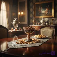 آجیل‌ خوری نقره مدل الماس‌تراش لب شبکه سایز 2