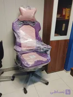صندلی حرفه‌ای گیمینگ Titan1 صورتی بنفش