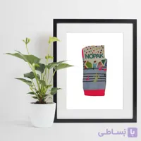 جوراب دخترانه ساق دار Nopak طرح موزیک