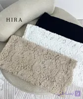 روسری مجلسی گیپور مخمل کوب لبه دالبر