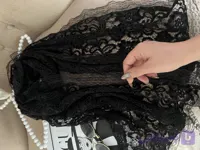 شال مجلسی گیپور مخمل کوب مشکی