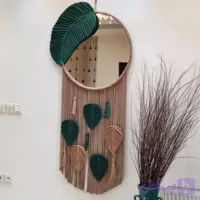 اینه مکرومه طرح برگ برجسته