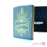 فندک زیپو اصل سبز لوگوی Zippo مدل 48159 ZIPPO SCRIPT DESIGN