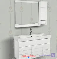 روشویی کابینت دار آنتیک دیواری100 سانت