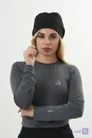 آندر اسکراب زنانه طوسی (تیشرت زیر اسکراب)