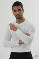 آندر اسکراب مردانه سفید (تیشرت زیر اسکراب)