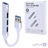هاب USB-C چهار پورت مدل C-809