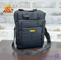 کیف دوشی برزنتی مردانه اسپورت جلو زیپ برش هلال طرح Cat