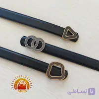 کمربند زنانه دوردوخت سگک کلاسیک عرض 2 سانتی‌متر