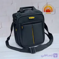 کیف دوشی برزنتی مردانه اسپورت نوار وسط Cat سایز متوسط