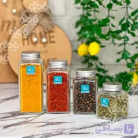 بانکه شیشه ای درب فلزی مربع زاگرس
