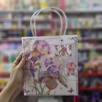 بگ کادویی شفاف طرح گل