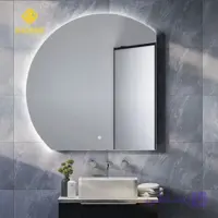 آینه نوردار حرفه‌ای گرد ۸۰ سانت (بک لایت لمسی) مدل ۲۱۱۵