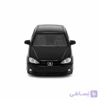 ماشین فلزی پژو 206 نقره ای اسپرت اسباب‌بازی عقب‌کش و کلکسیونی با درب‌های بازشو