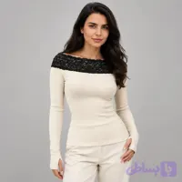 کراپ یقه اسکی آستین فینگردار در 4 رنگ